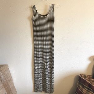 Tees by Tina Striped Tank Dress Skinny Maxi Dress - size XS